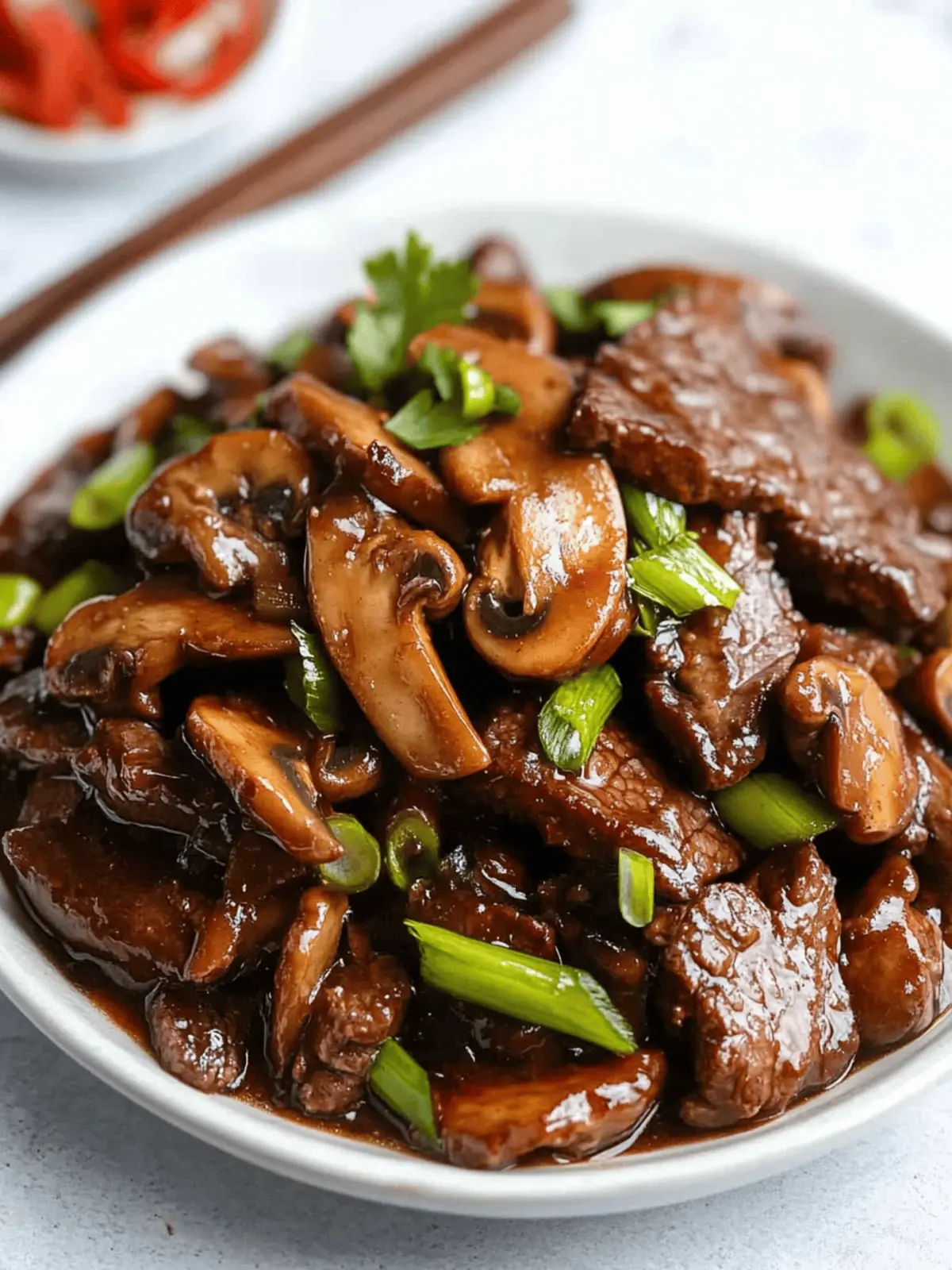 Beef Mushroom Stir-Fry