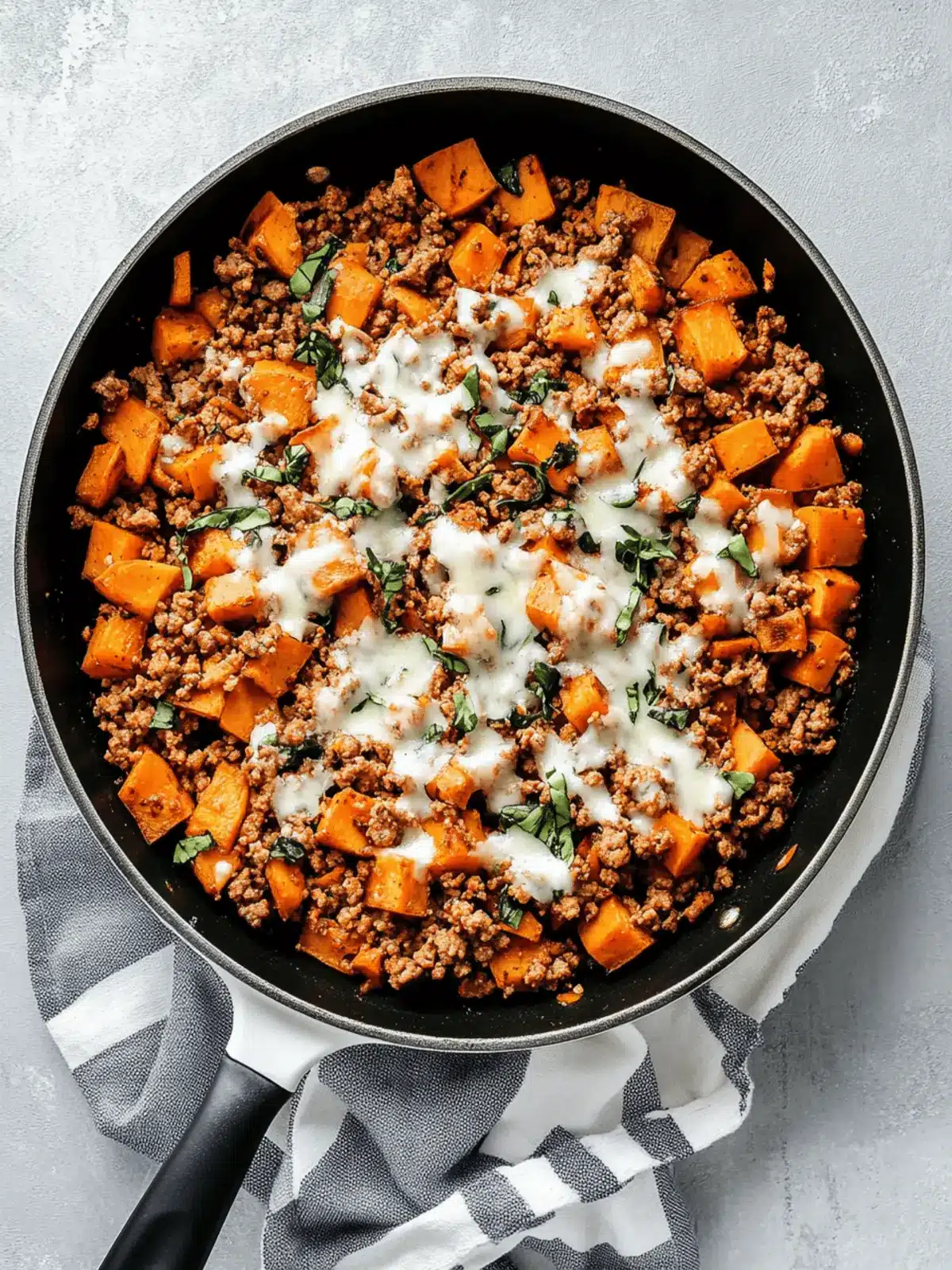 Ground Turkey Sweet Potato Skillet