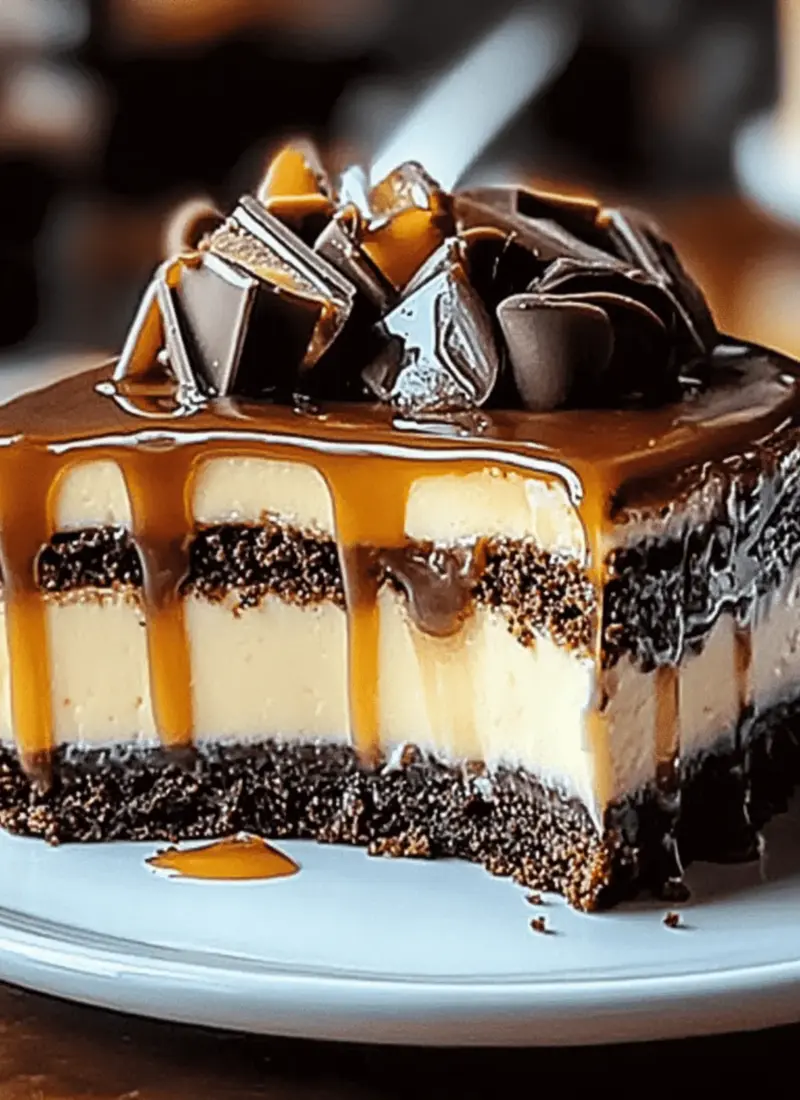 Caramel Brownie Cheesecake