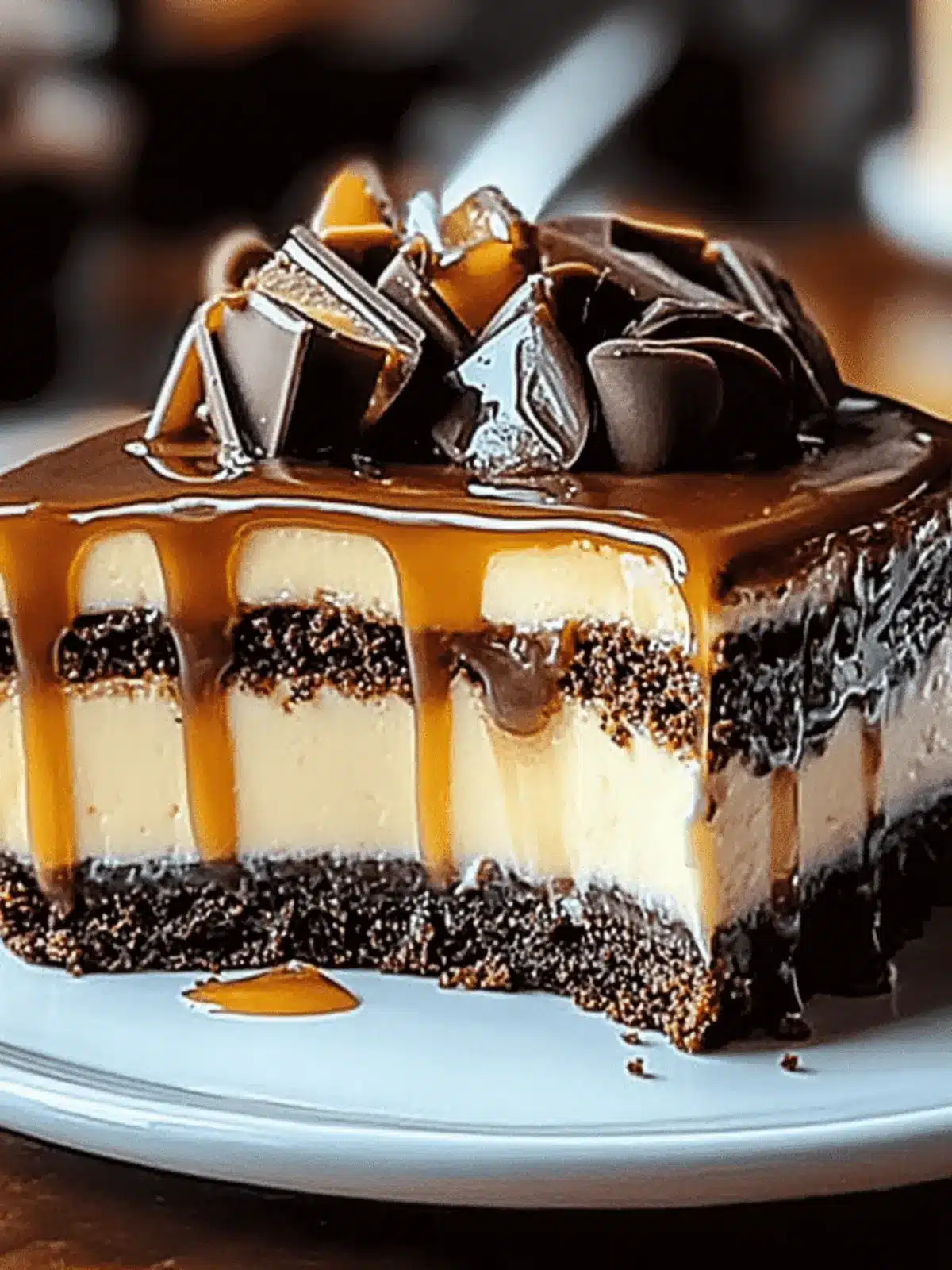 Caramel Brownie Cheesecake