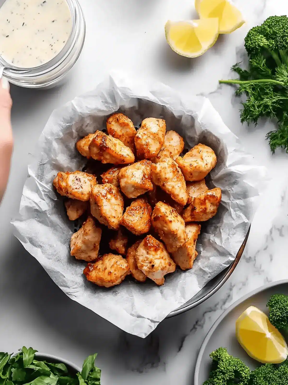 Easy Air Fryer Chicken Bites (Keto, Gluten-Free)