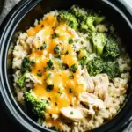 Delicious Crockpot Broccoli Chicken and Rice