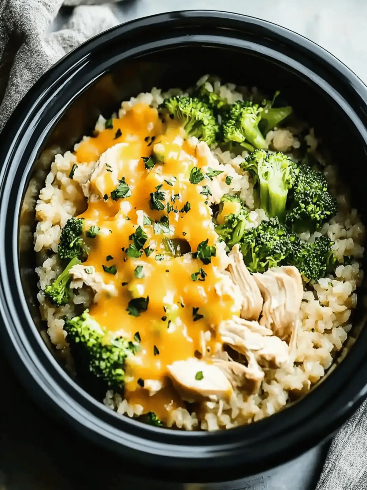 Delicious Crockpot Broccoli Chicken and Rice