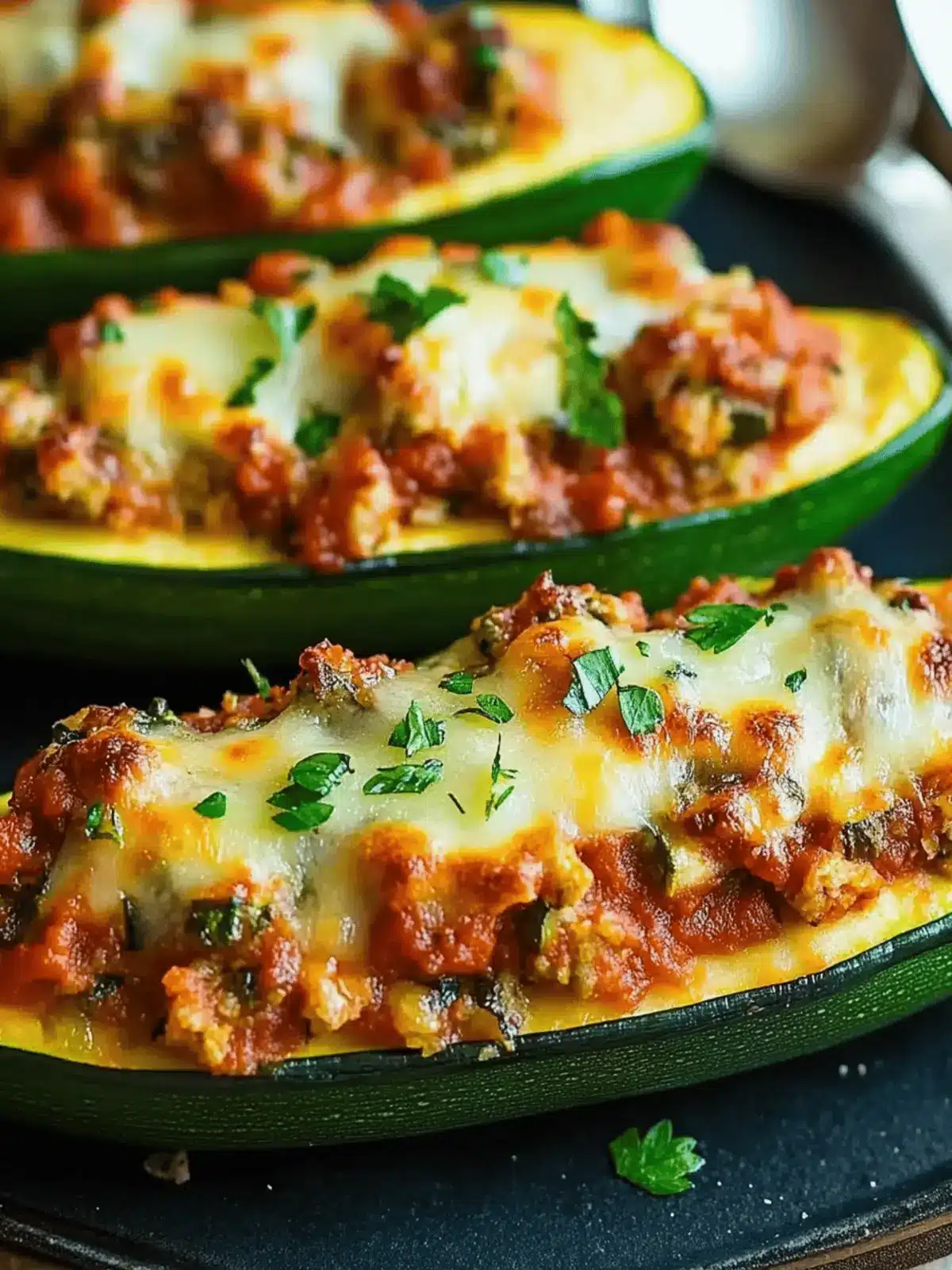 Stuffed Zucchini Boats