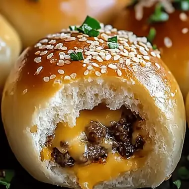 Garlic Parmesan Cheeseburger Bombs Recipe