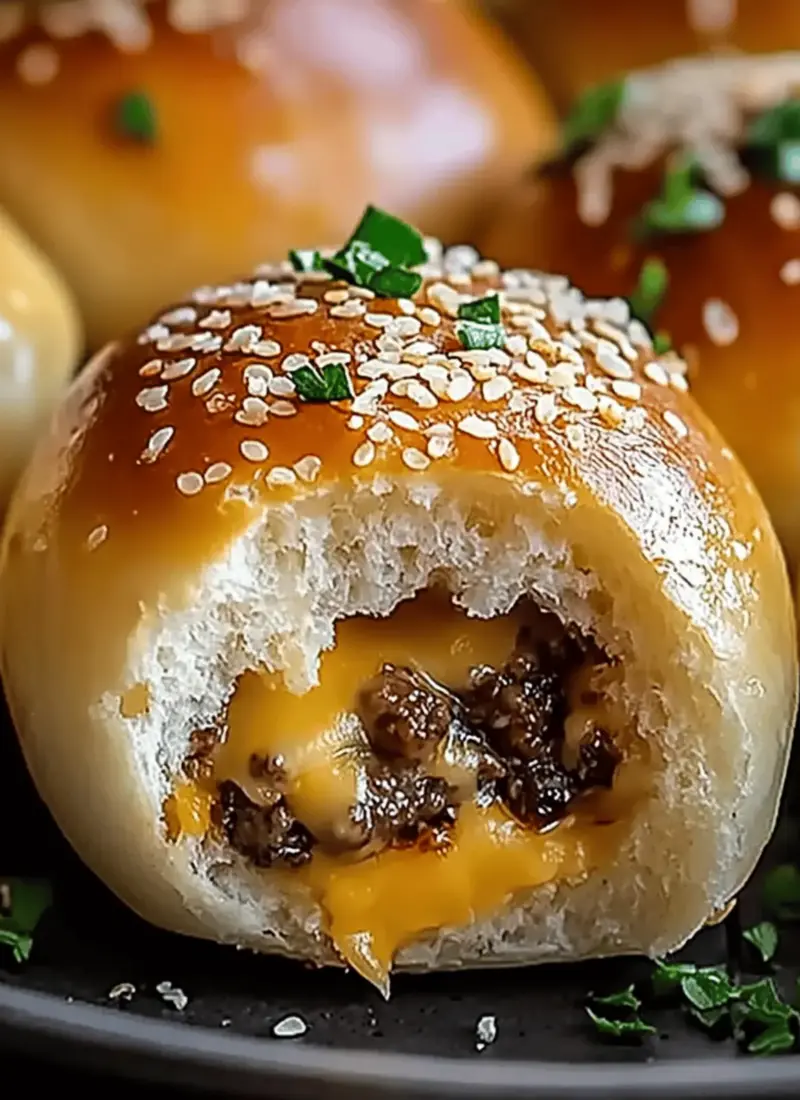 Garlic Parmesan Cheeseburger Bombs Recipe