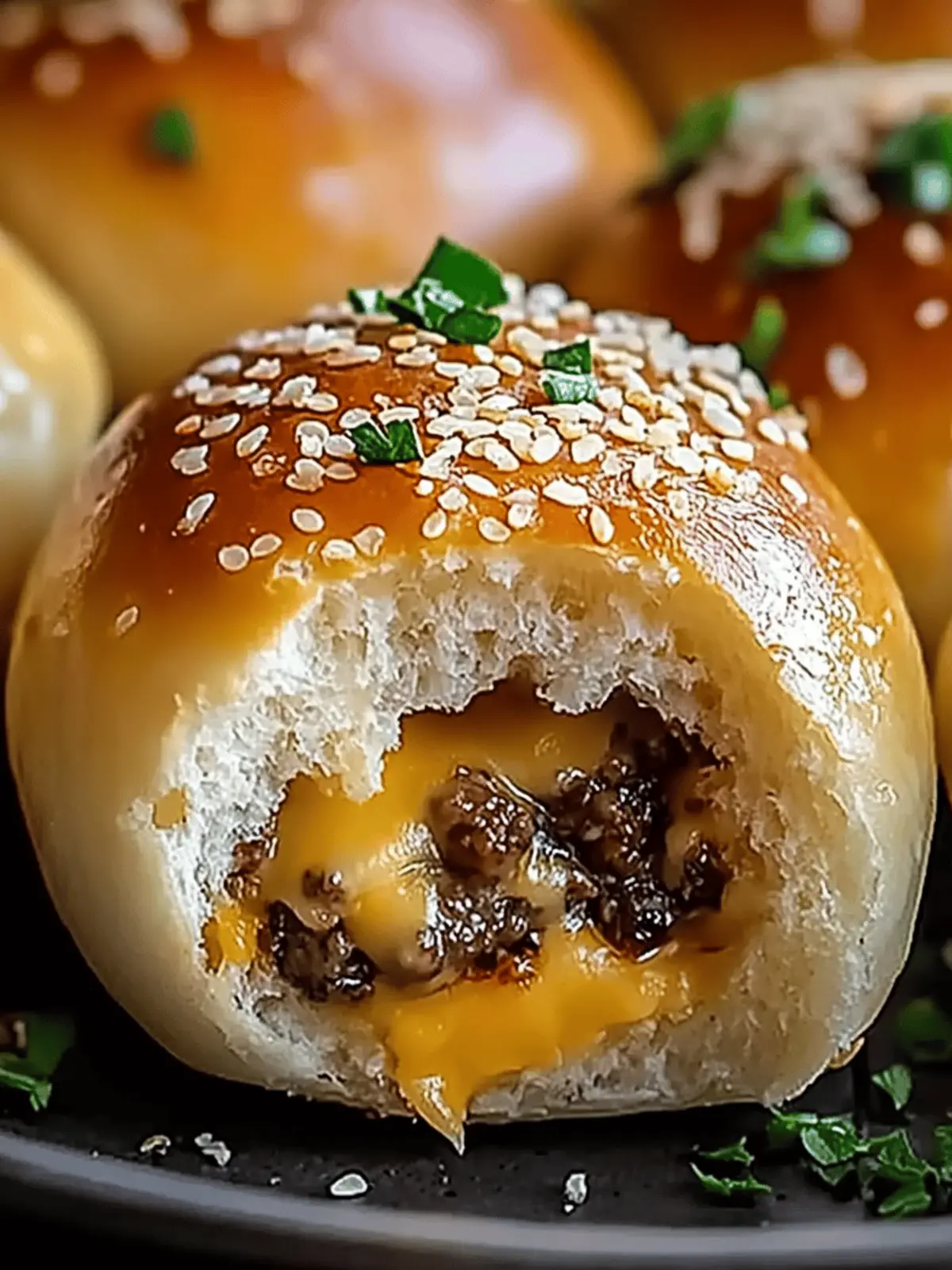 Garlic Parmesan Cheeseburger Bombs Recipe