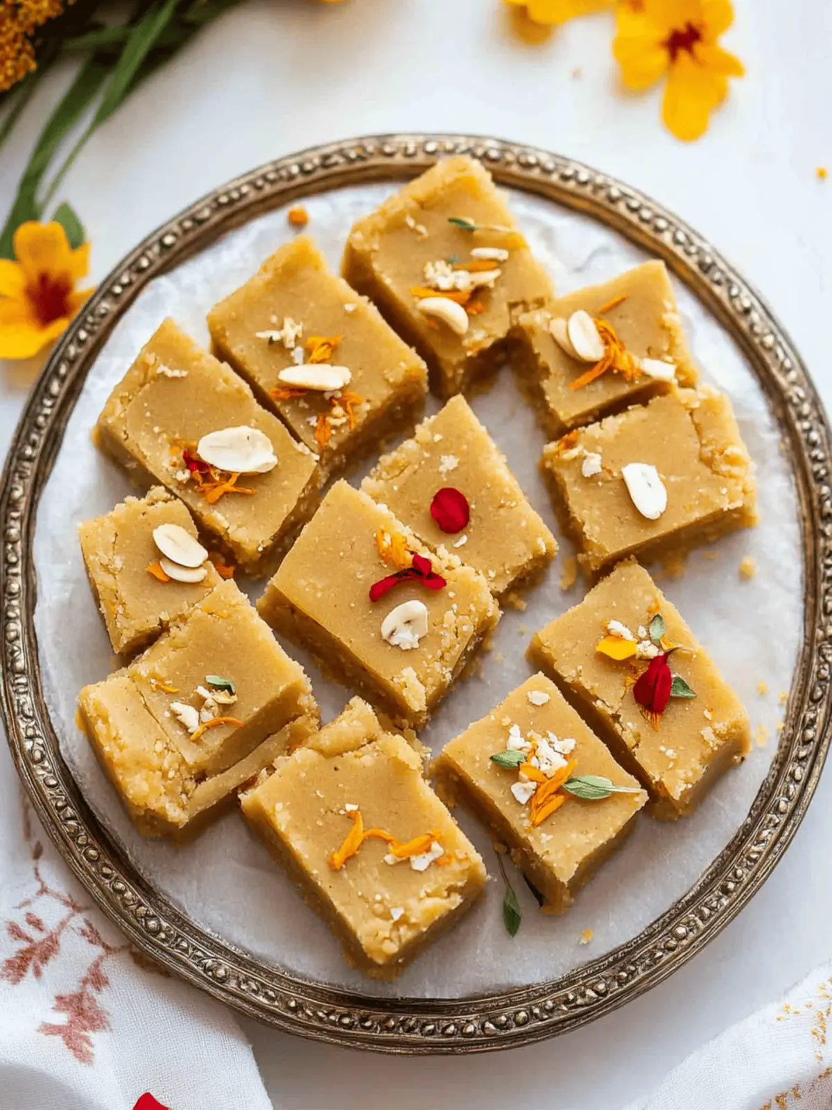 Besan Burfi | Besan Ki Barfi