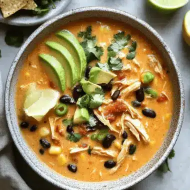 Creamy Chicken Enchilada Soup