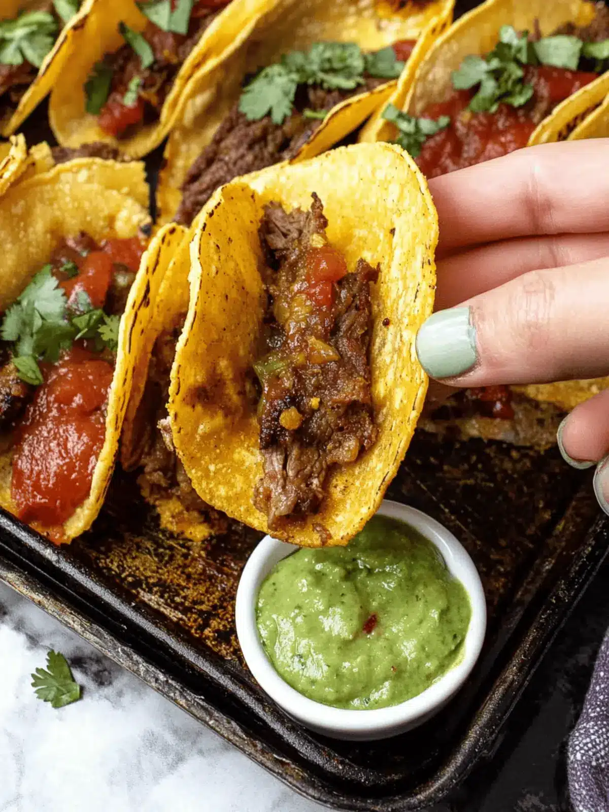 Crispy Baked Beef Tacos