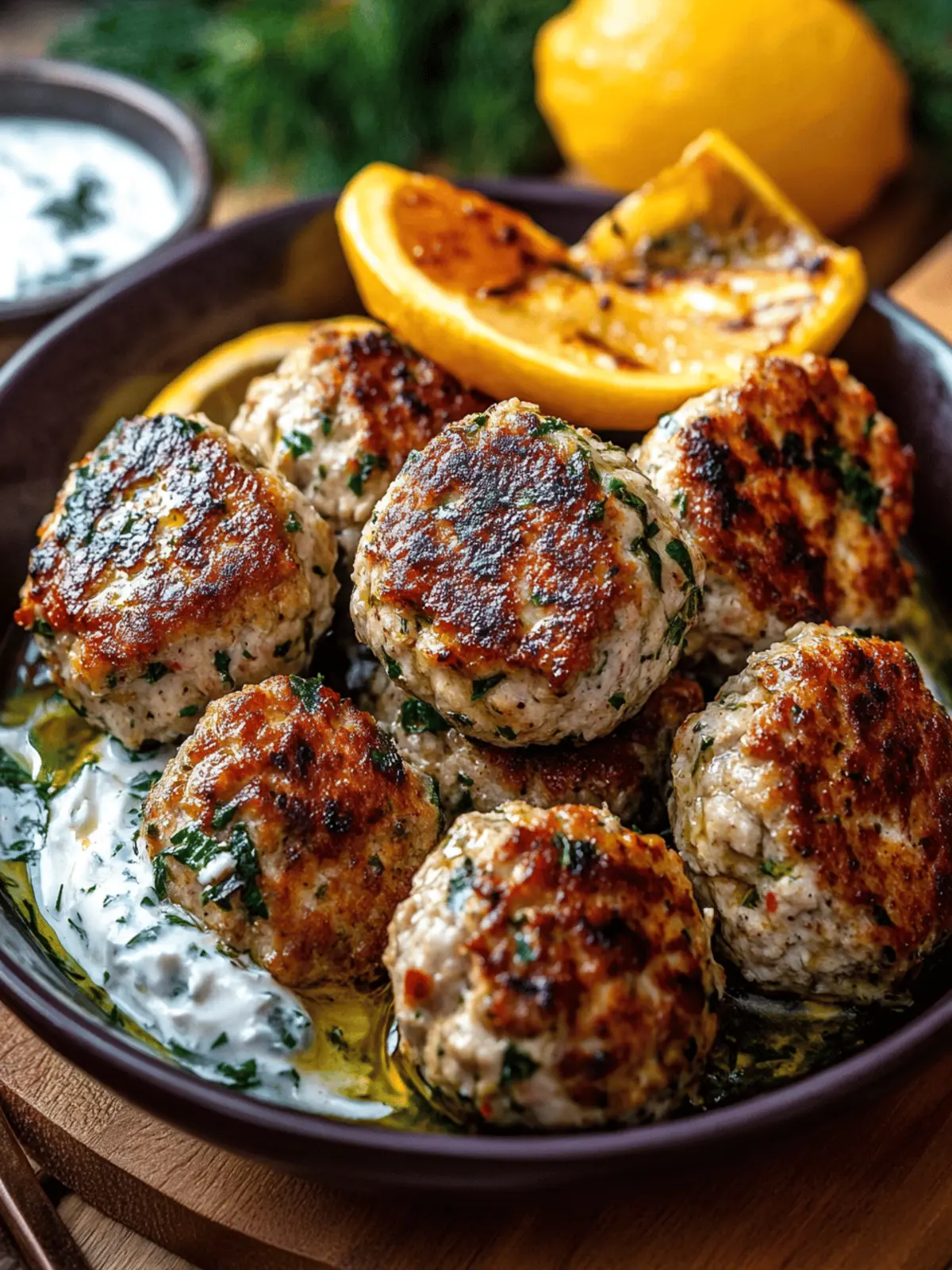 Quick And Easy Greek Turkey Meatballs Recipe