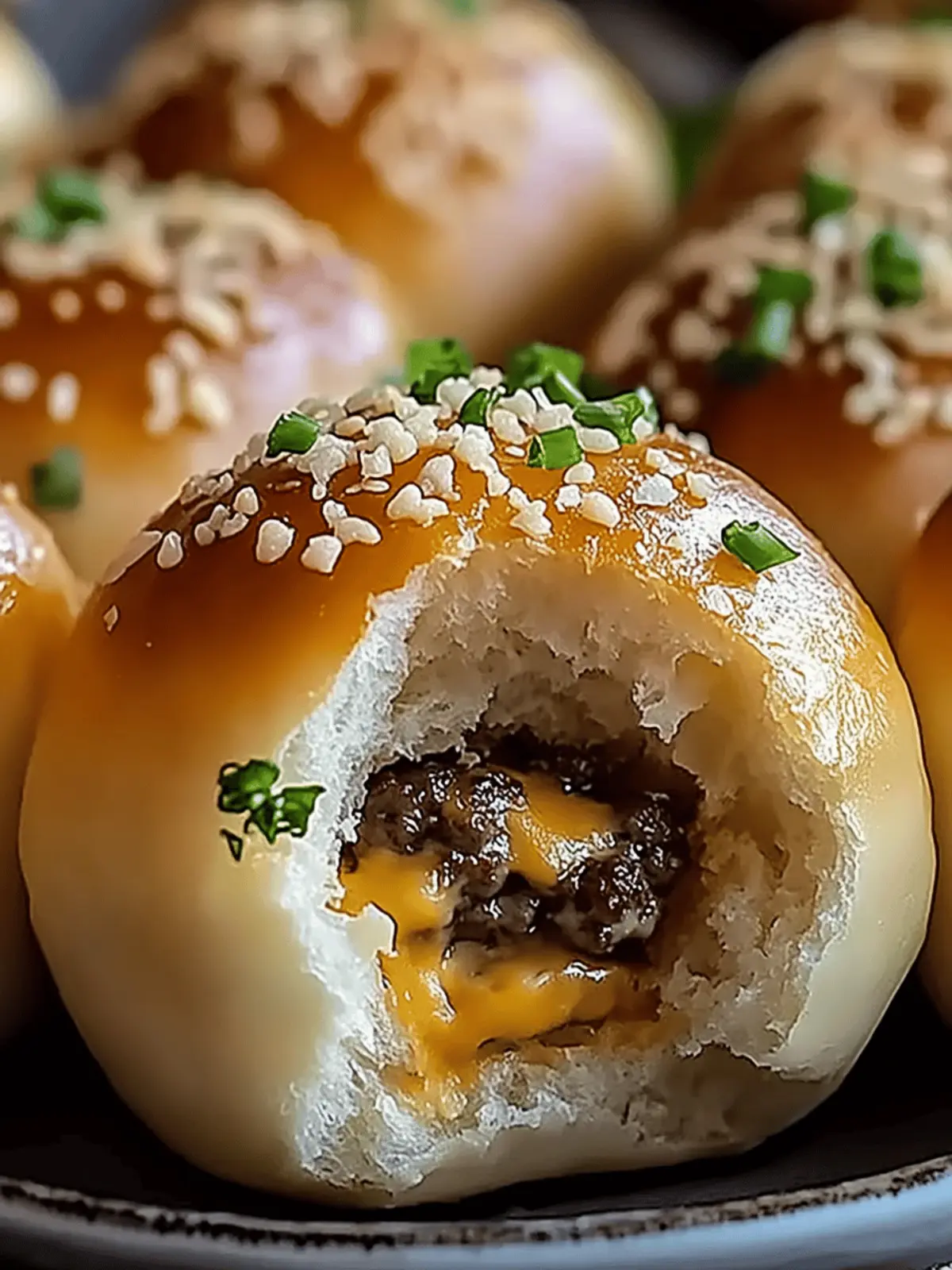 Garlic Parmesan Cheeseburger Bombs Recipe