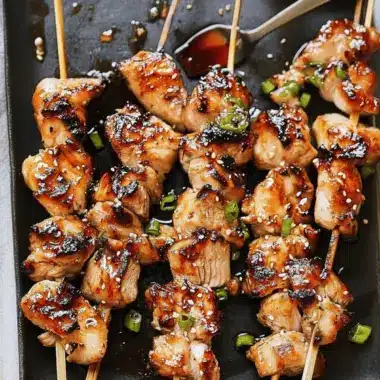 Chicken Yakitori aka Japanese Chicken Skewers