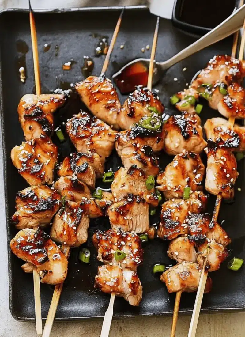 Chicken Yakitori aka Japanese Chicken Skewers