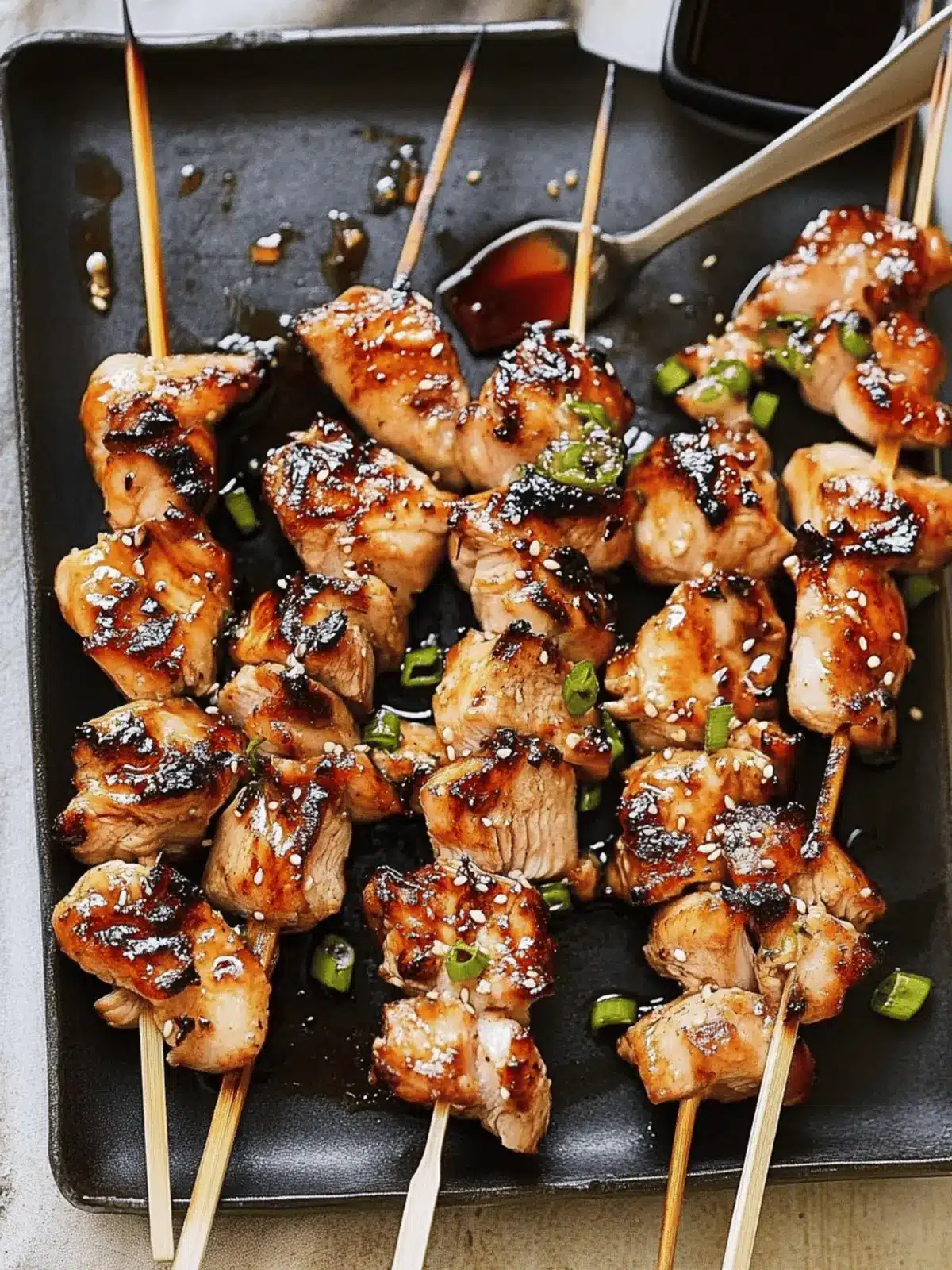 Chicken Yakitori aka Japanese Chicken Skewers