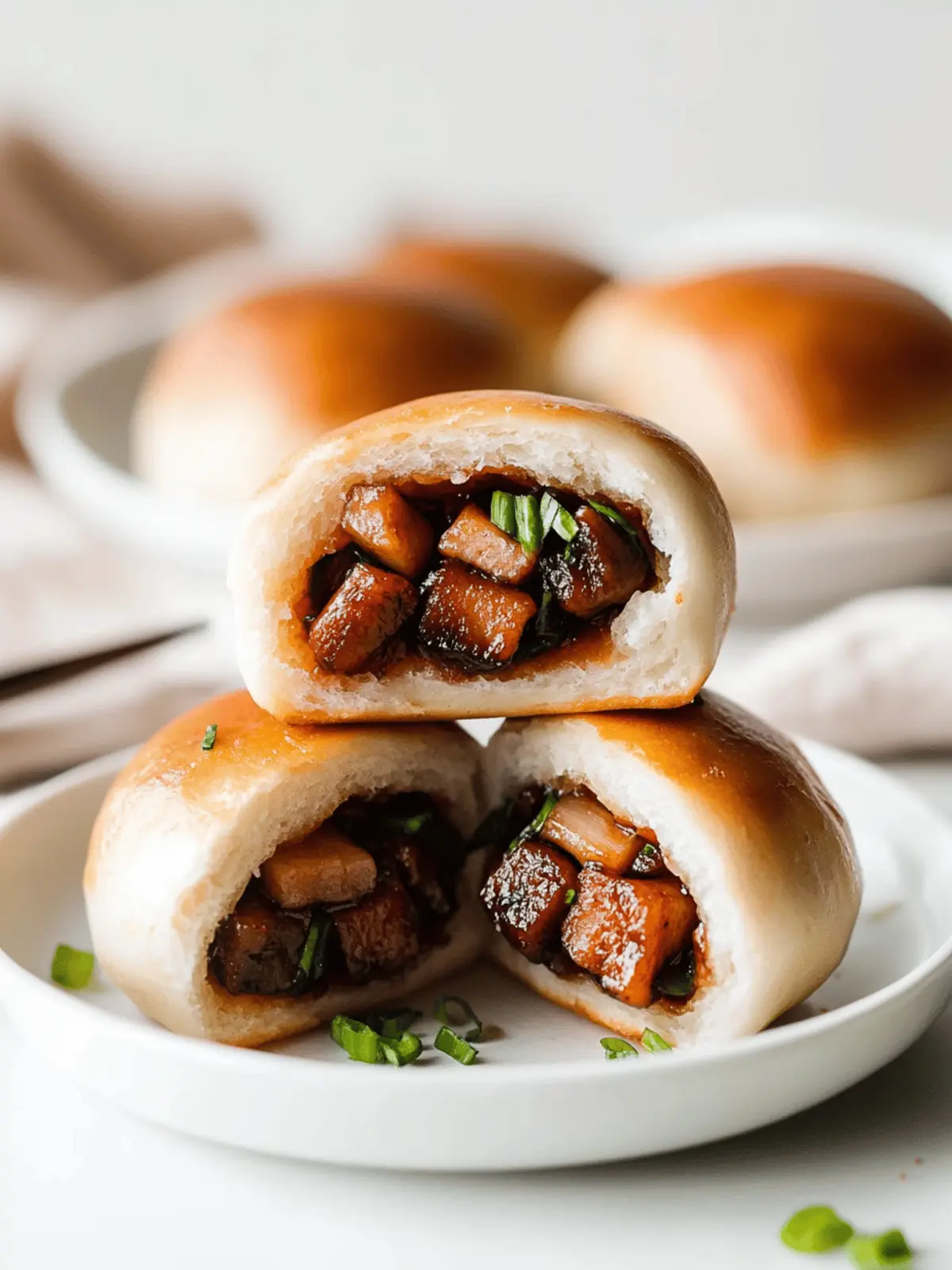 Easy Baked Manapua (Hawaiian-Style Char Siu Bao)