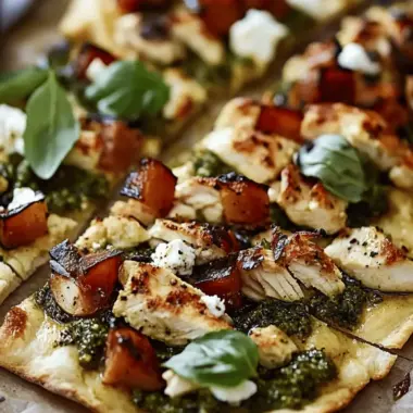 Pesto Chicken Flatbread: A Delicious and Easy Recipe for Dinner
