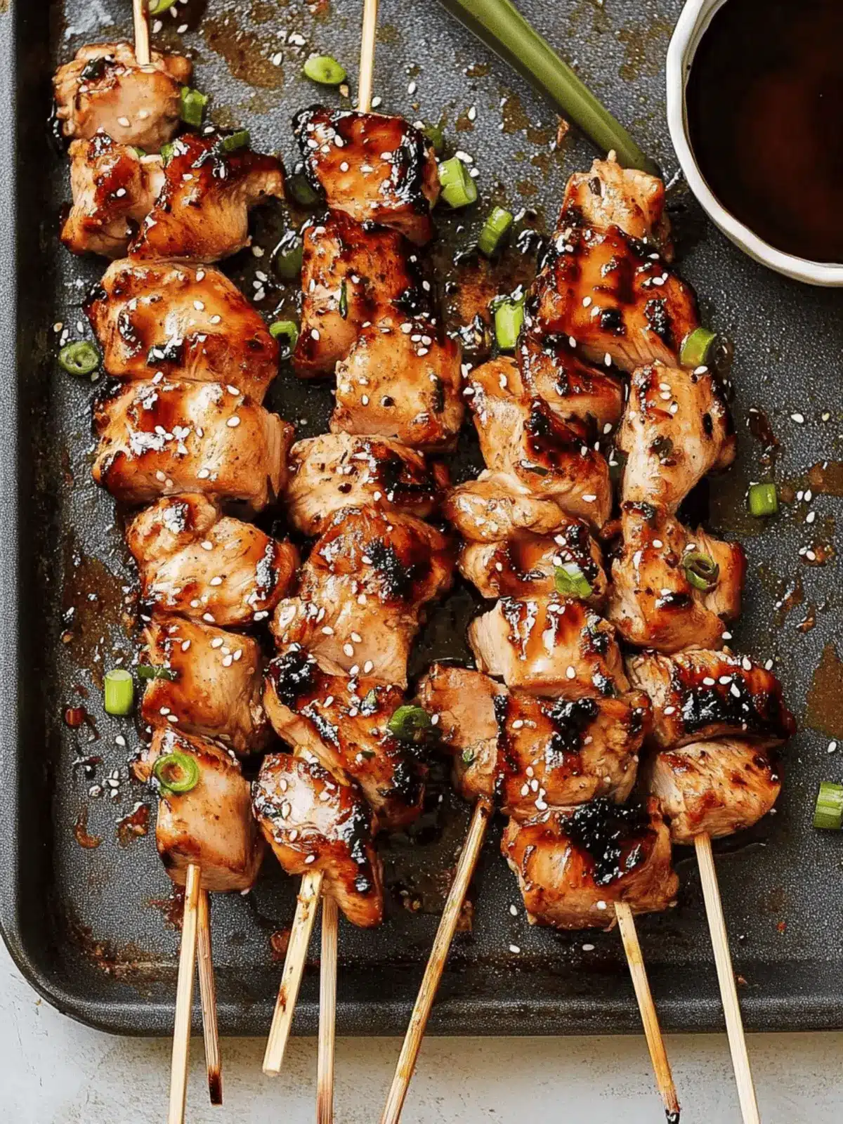 Chicken Yakitori aka Japanese Chicken Skewers
