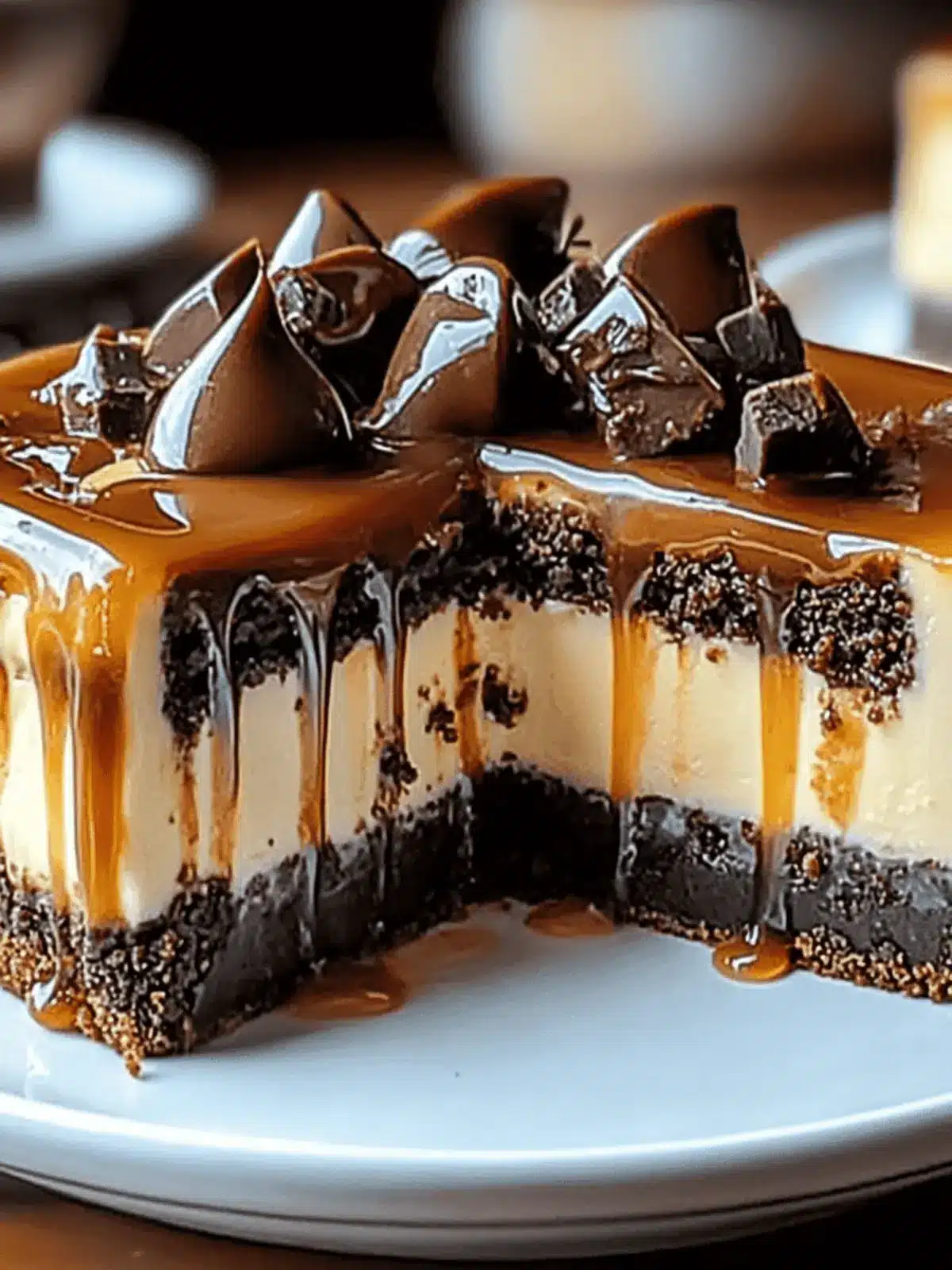 Caramel Brownie Cheesecake