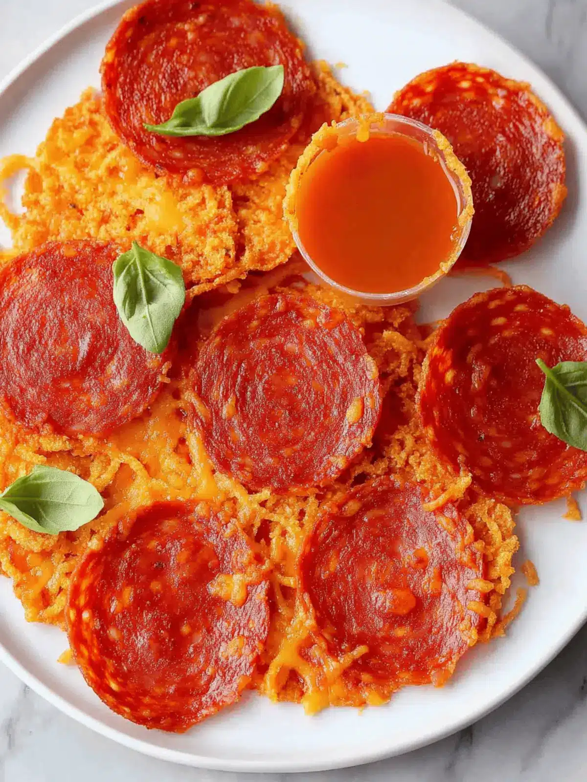 Pepperoni and Cheese Crisps – Keto