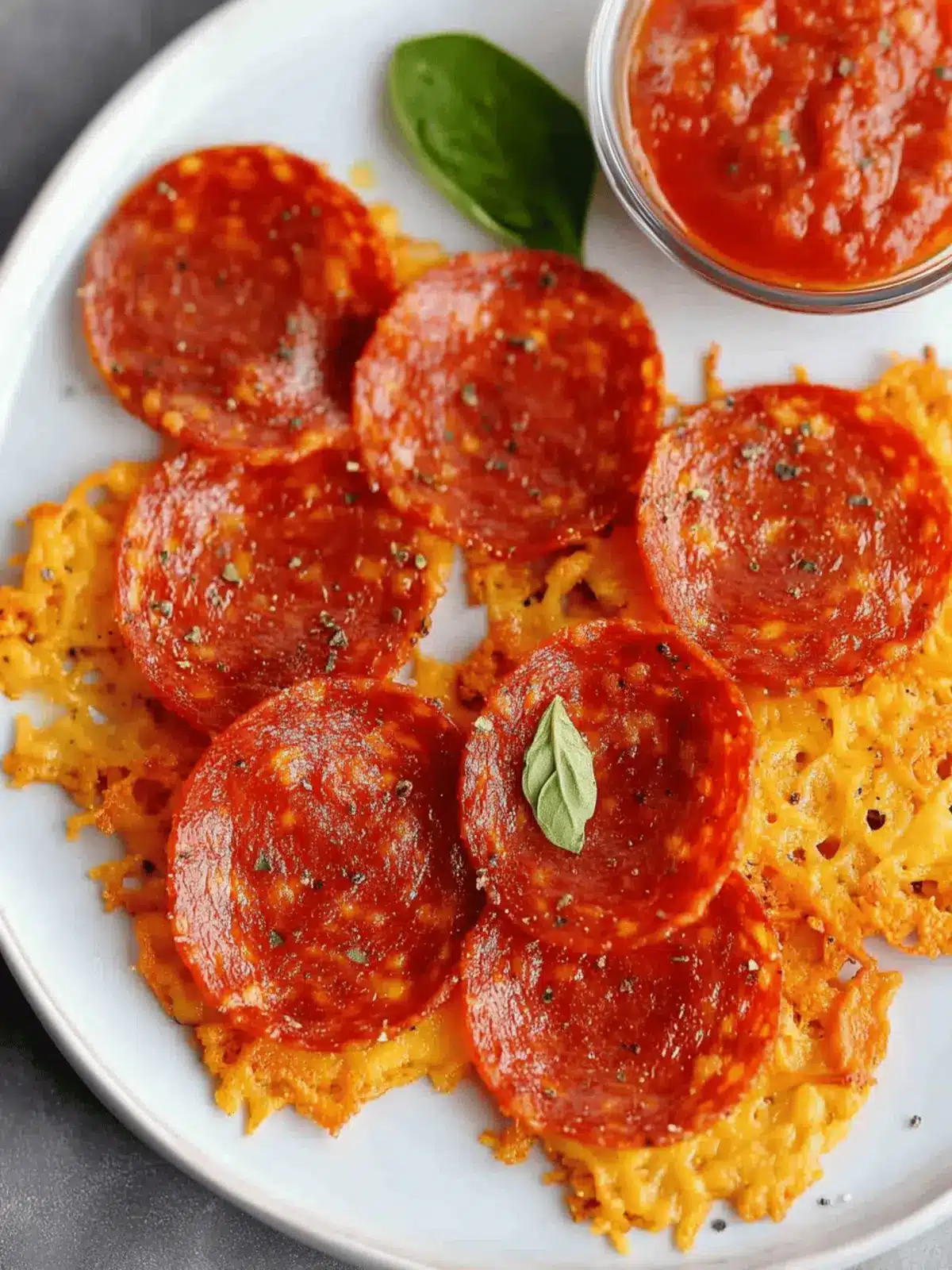 Pepperoni and Cheese Crisps – Keto