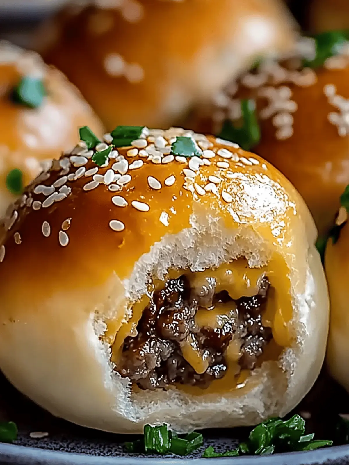 Garlic Parmesan Cheeseburger Bombs Recipe
