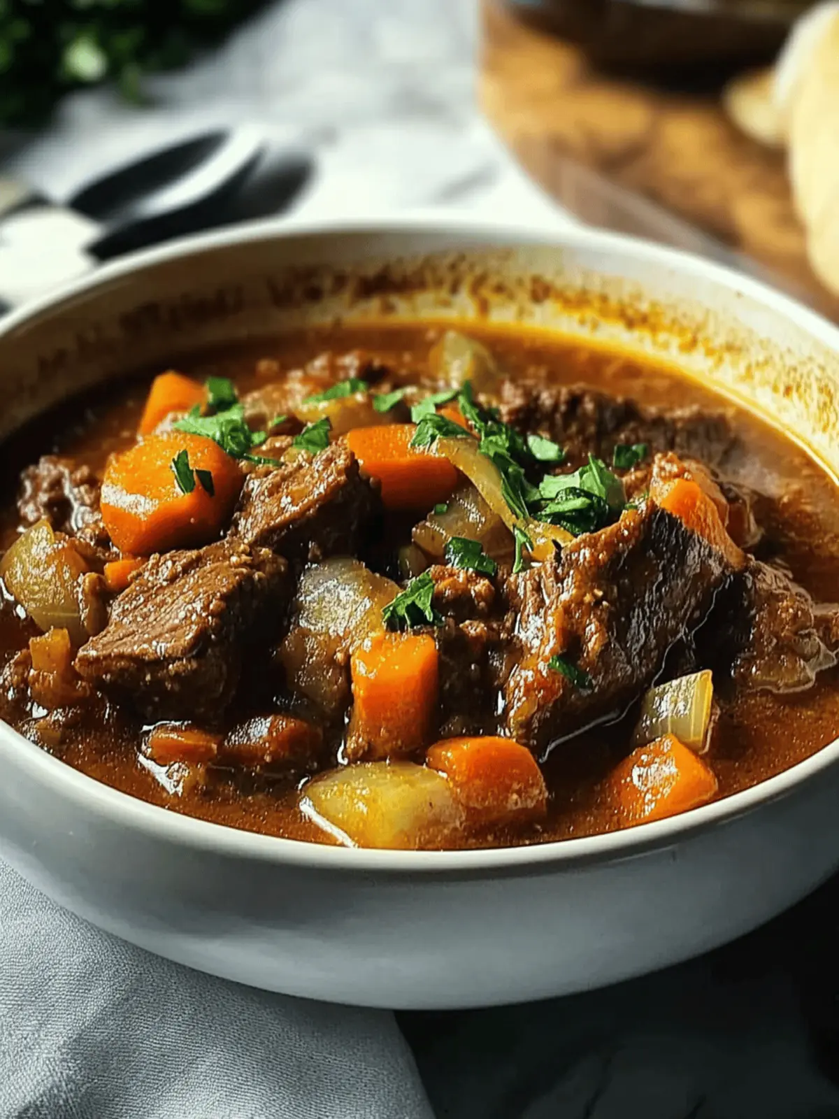 Hearty Ground Venison Stew