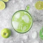 Healthy Sour Green Apple & Lime Soda