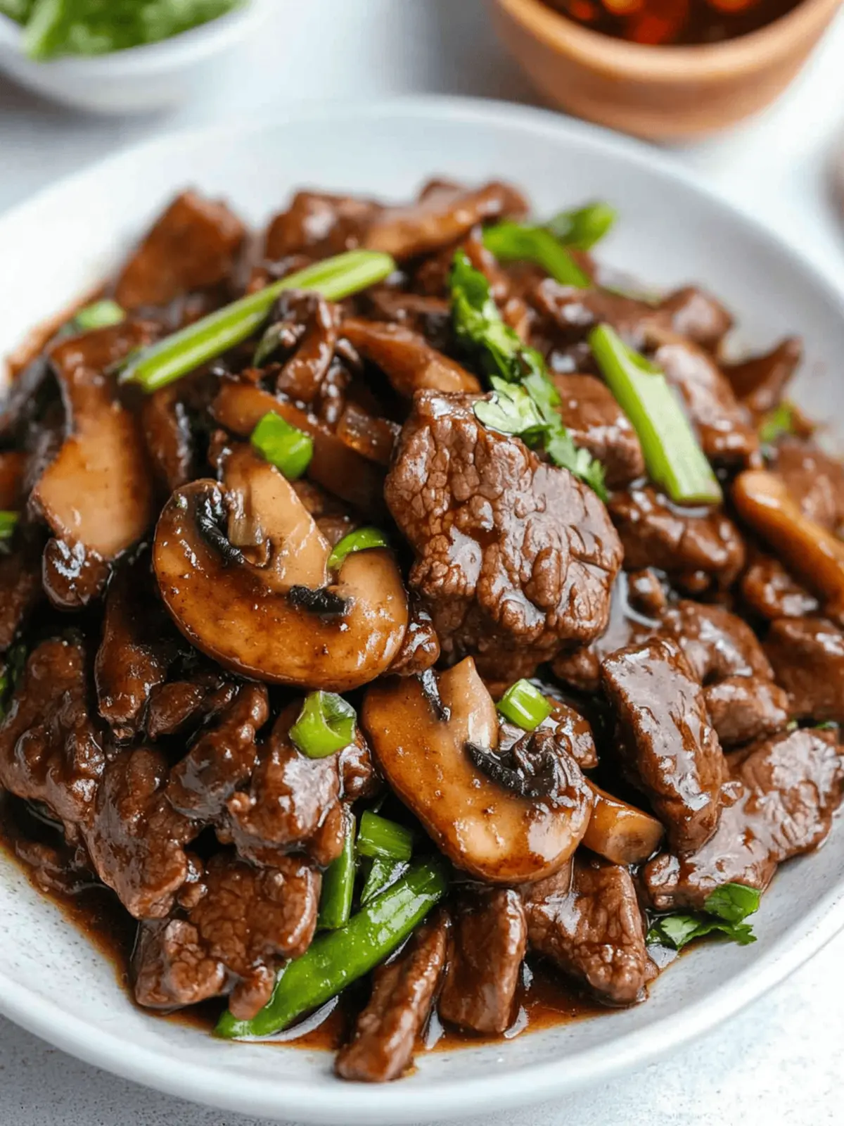 Beef Mushroom Stir-Fry