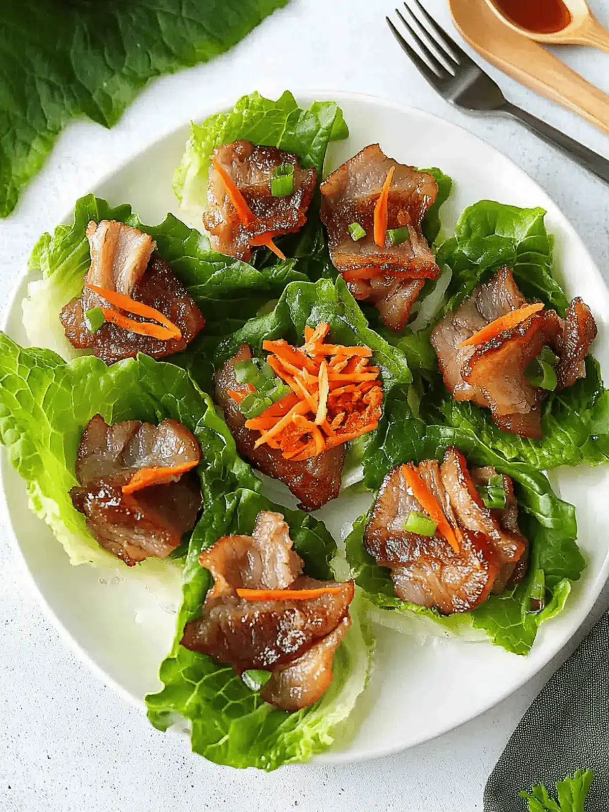 Korean Pork Belly Lettuce Wraps