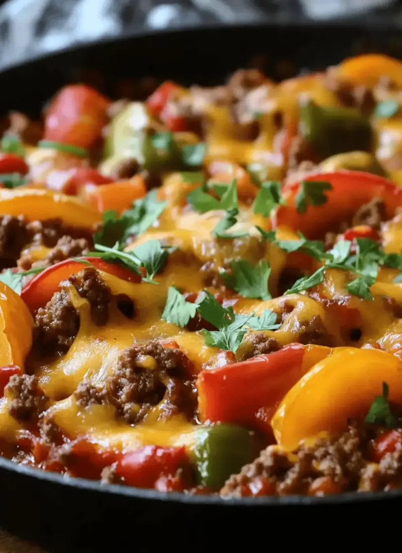 Easy Stuffed Pepper Skillet