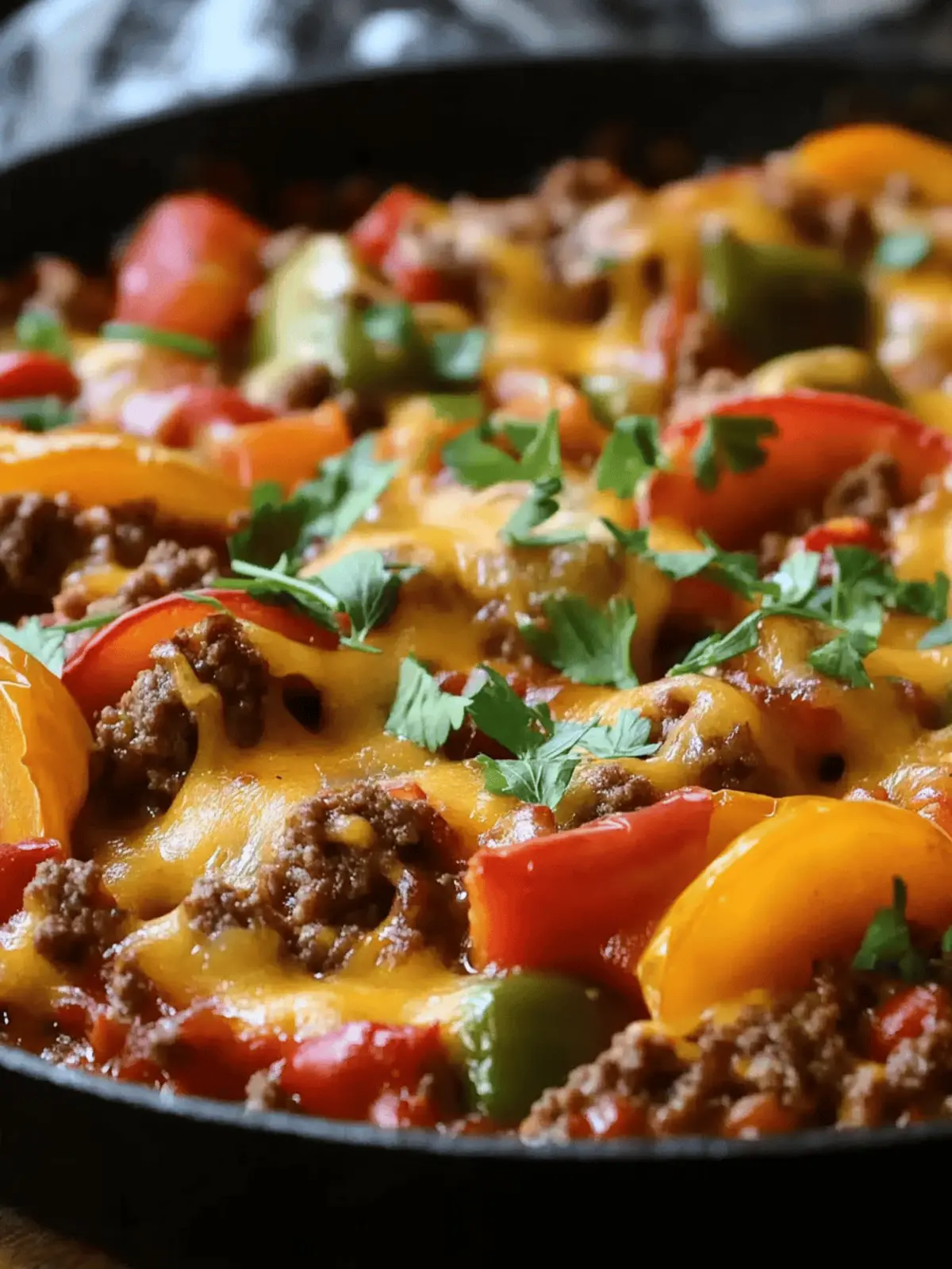 Easy Stuffed Pepper Skillet