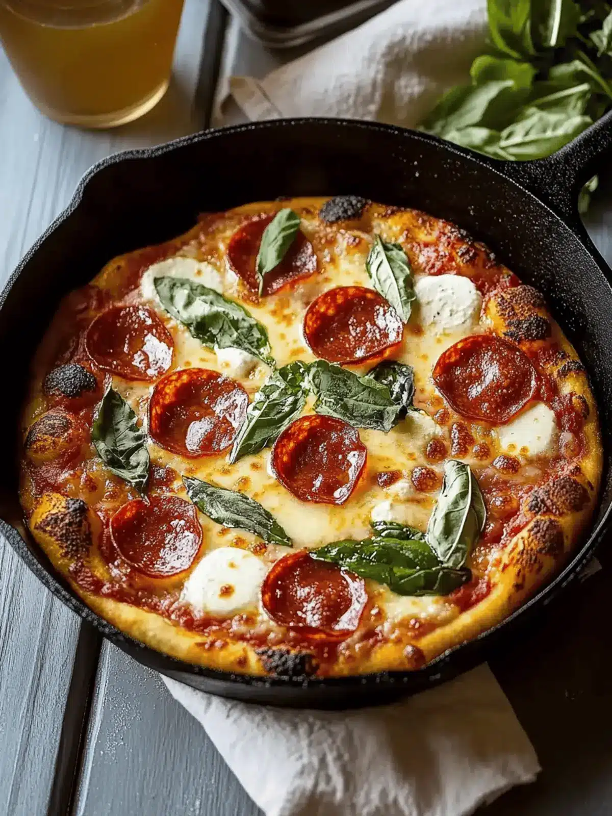 Cast Iron Skillet Pizza