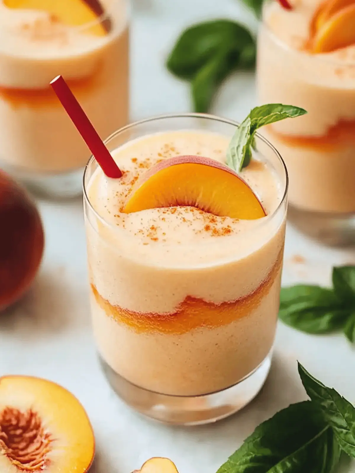 Summer Peach Smoothie Recipe