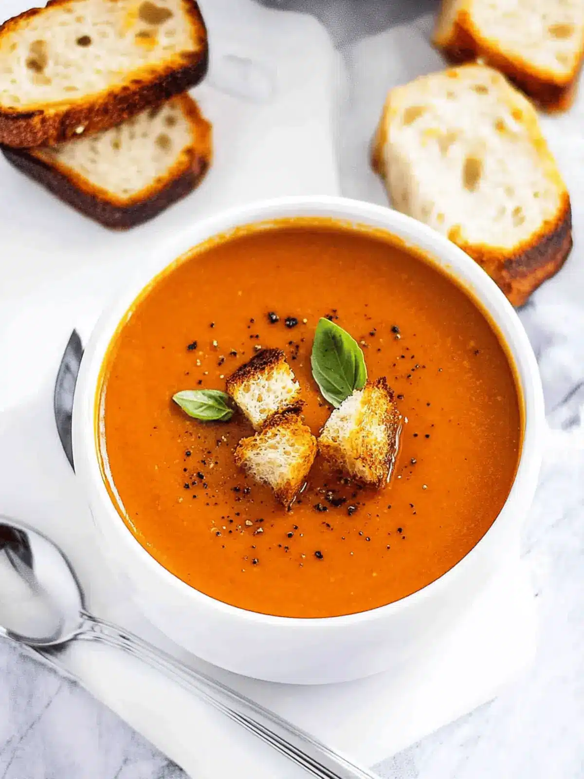 Roasted Tomato Basil Soup
