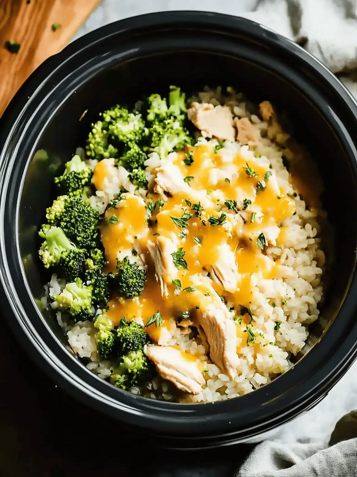 Delicious Crockpot Broccoli Chicken and Rice
