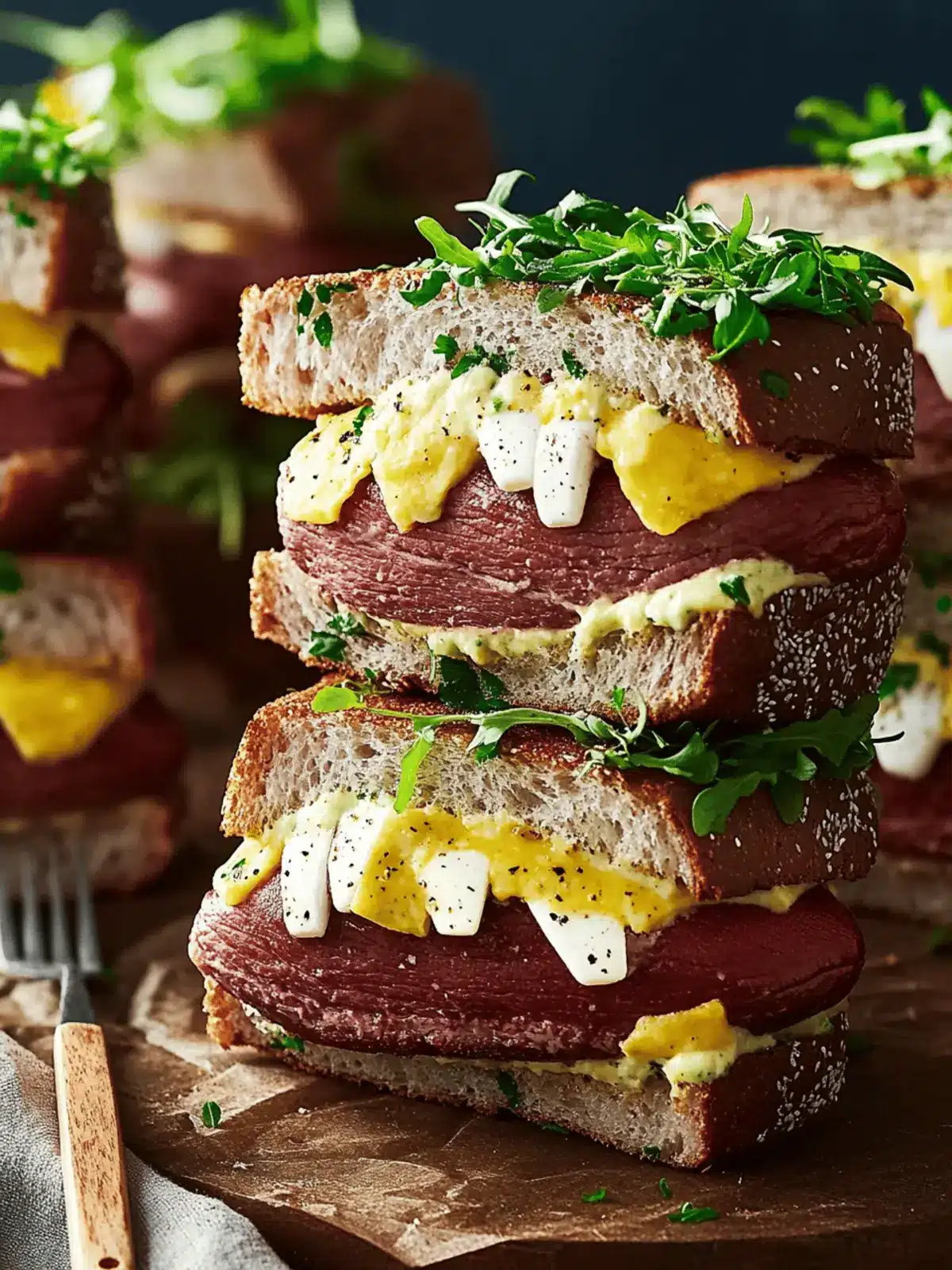 Pastrami Football Finger Sandwiches (Game Day- Football Seasons!)