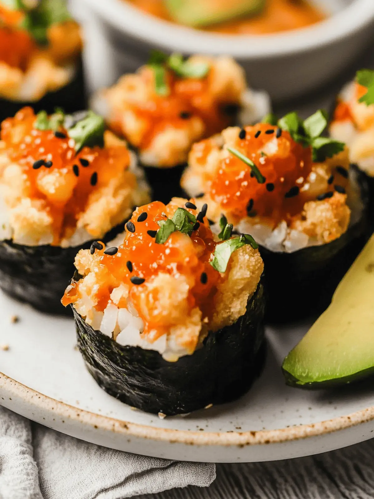 Easy Baked Sushi Cups