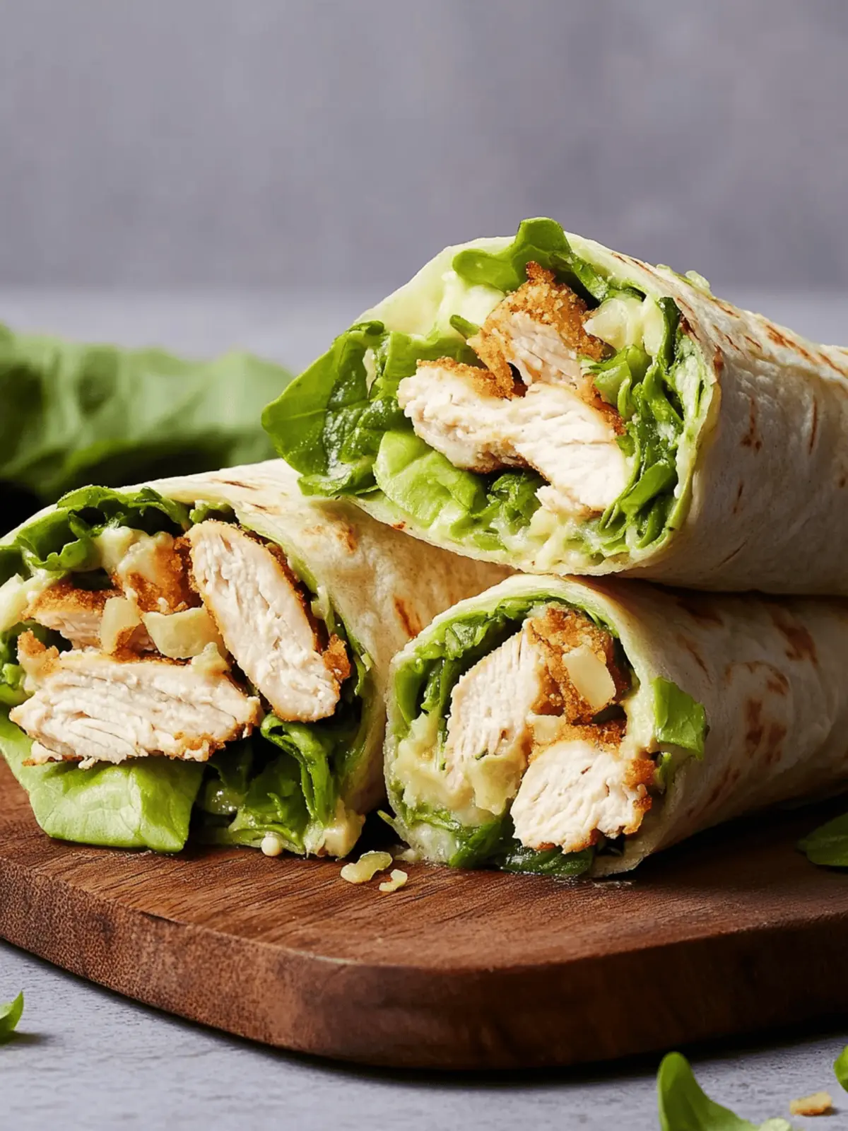 Chicken Caesar Wraps