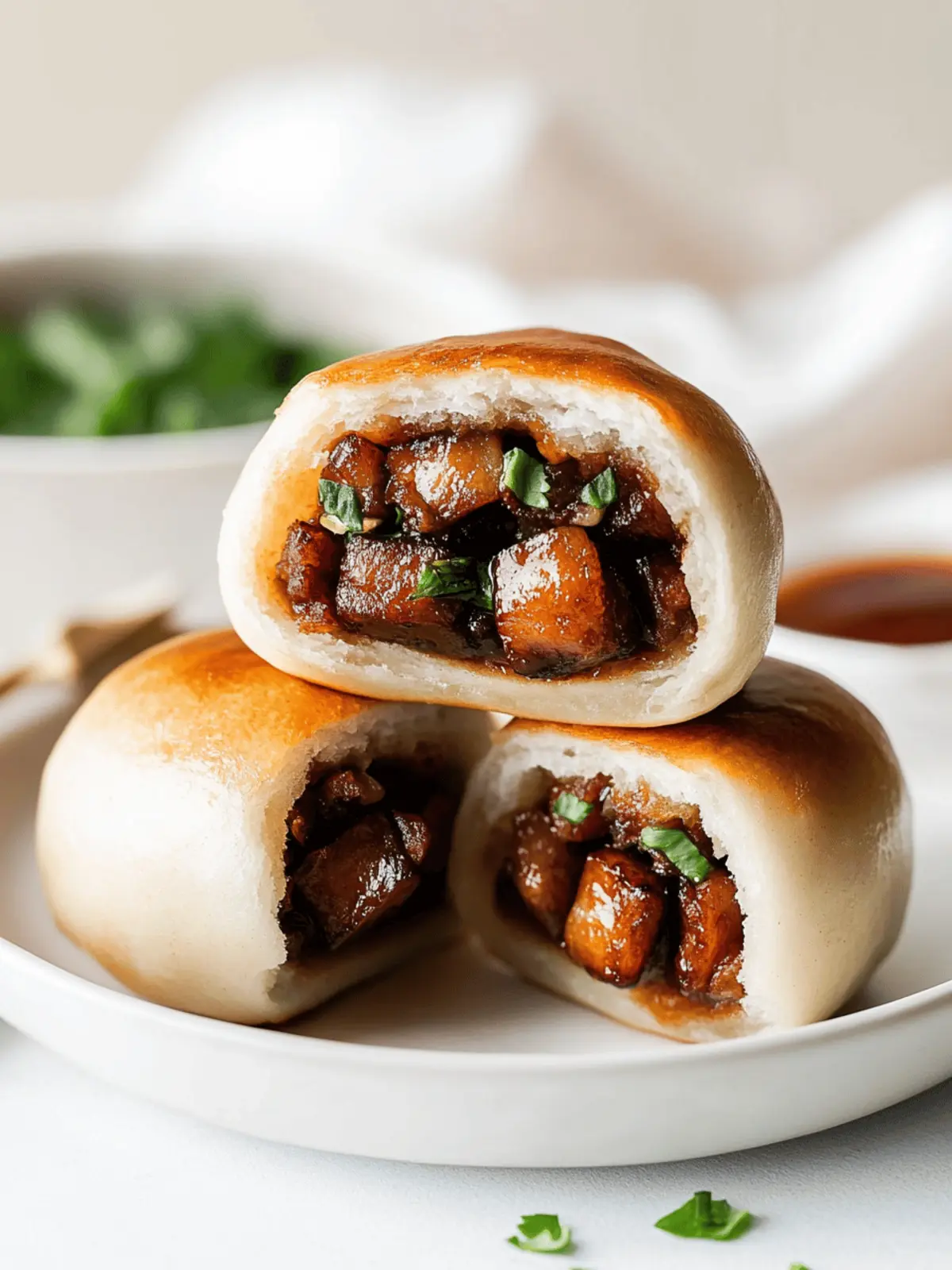 Easy Baked Manapua (Hawaiian-Style Char Siu Bao)