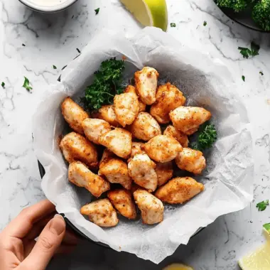 Easy Air Fryer Chicken Bites (Keto, Gluten-Free)