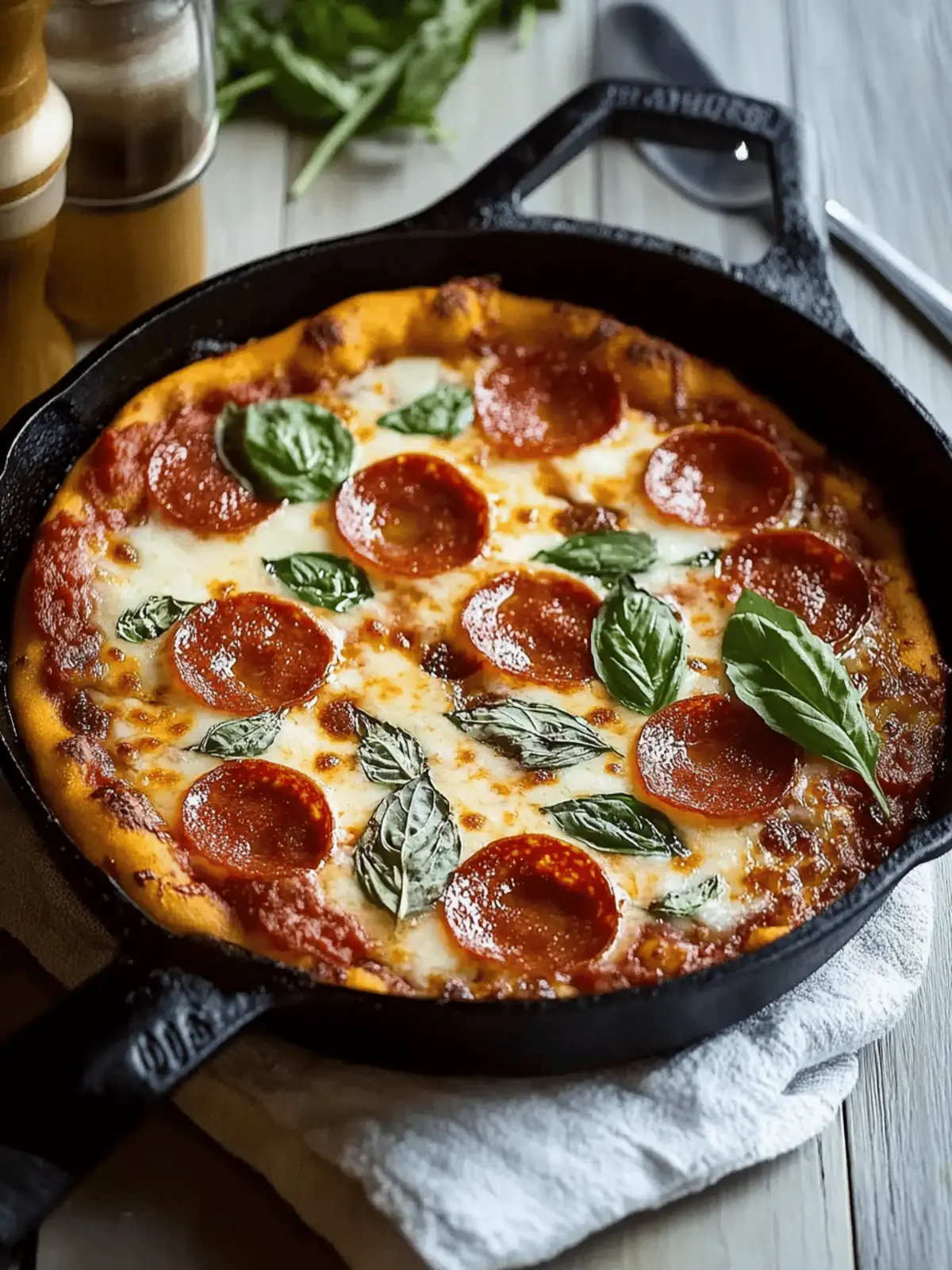 Cast Iron Skillet Pizza