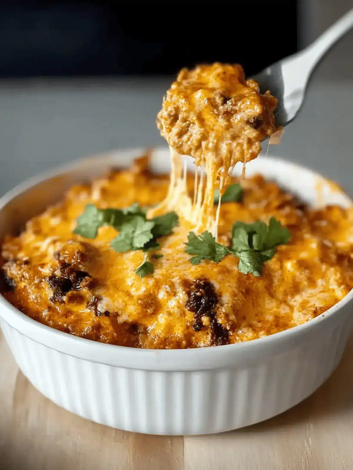 Three Ingredient Chili Cheese Dip
