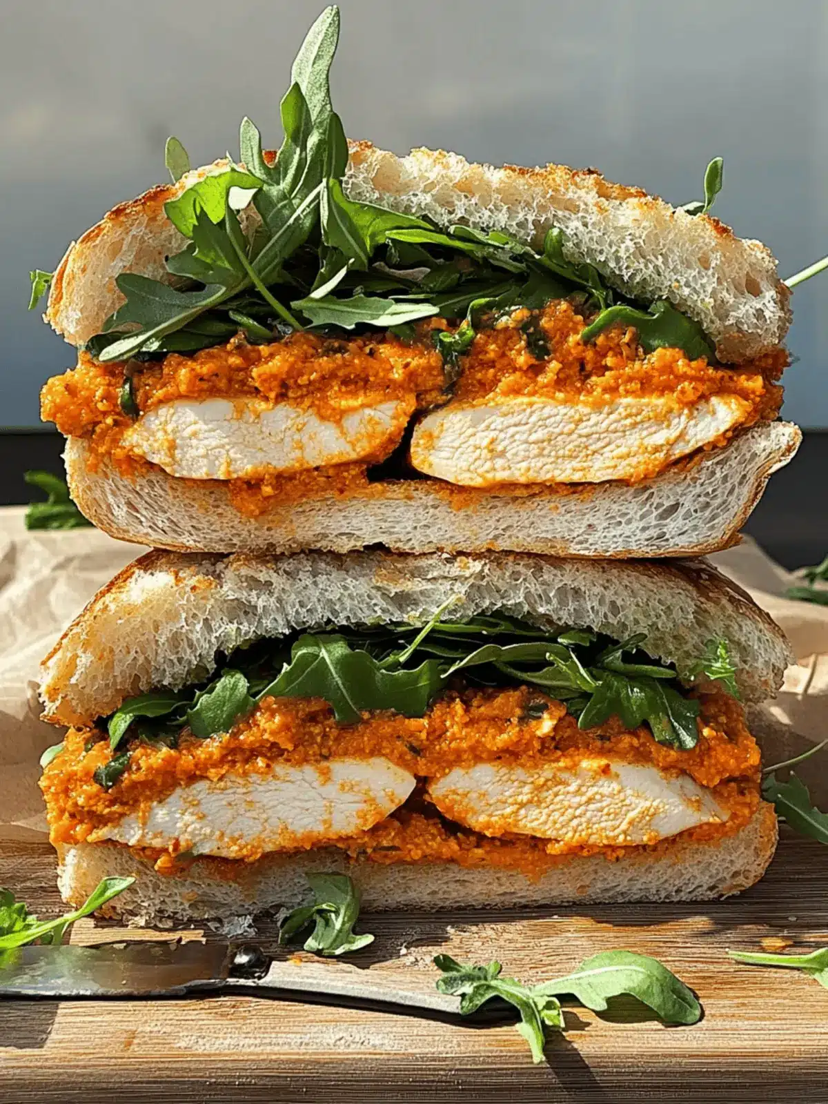 Crunchy Chicken Romesco Sandwich