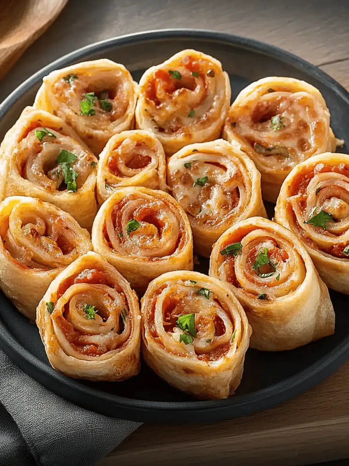 Tortilla Pizza Rolls