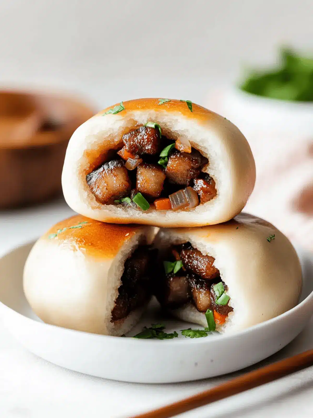 Easy Baked Manapua (Hawaiian-Style Char Siu Bao)
