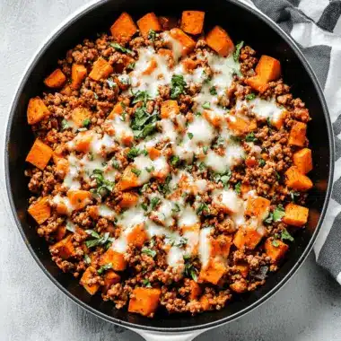 Ground Turkey Sweet Potato Skillet