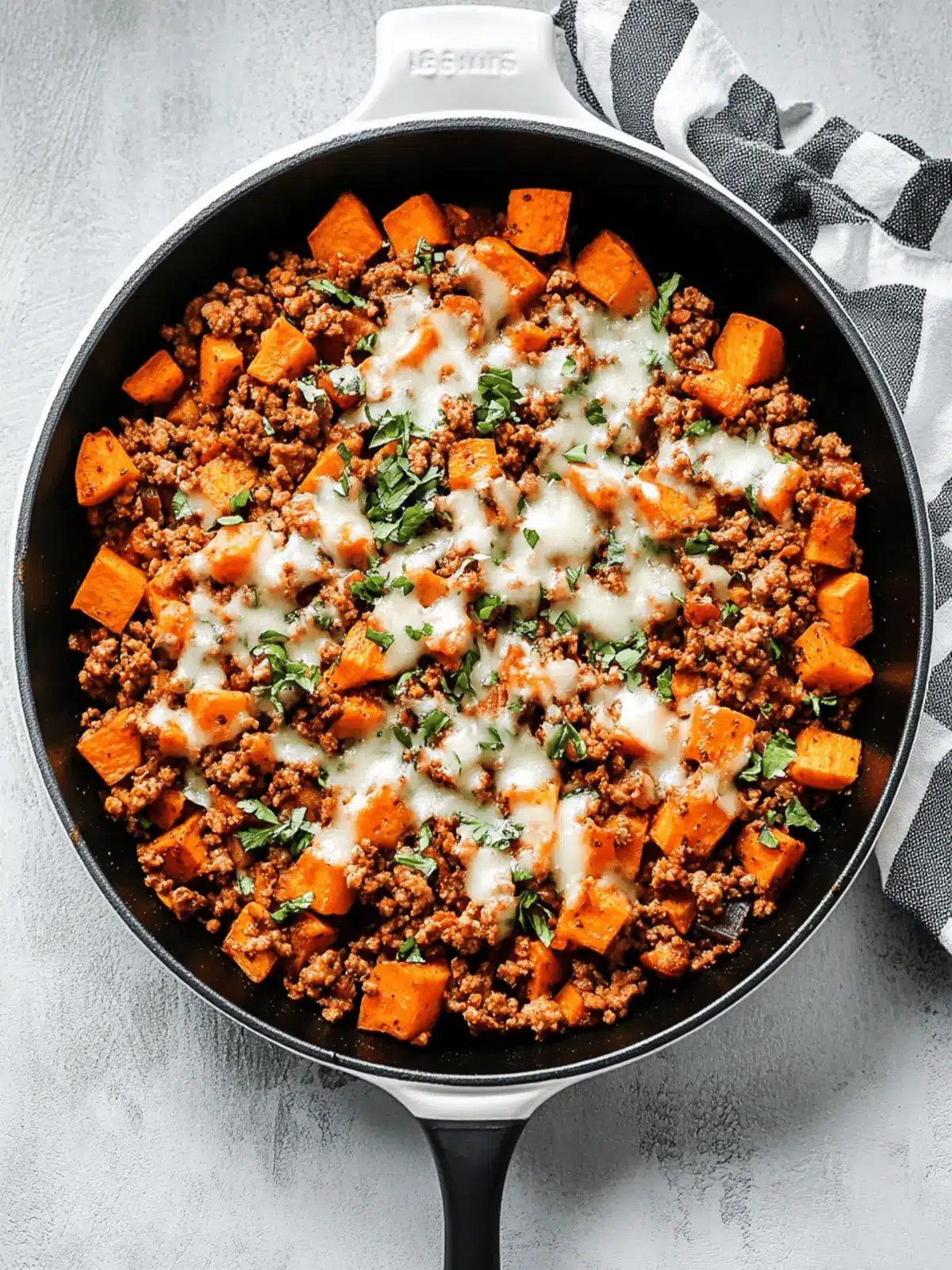Ground Turkey Sweet Potato Skillet