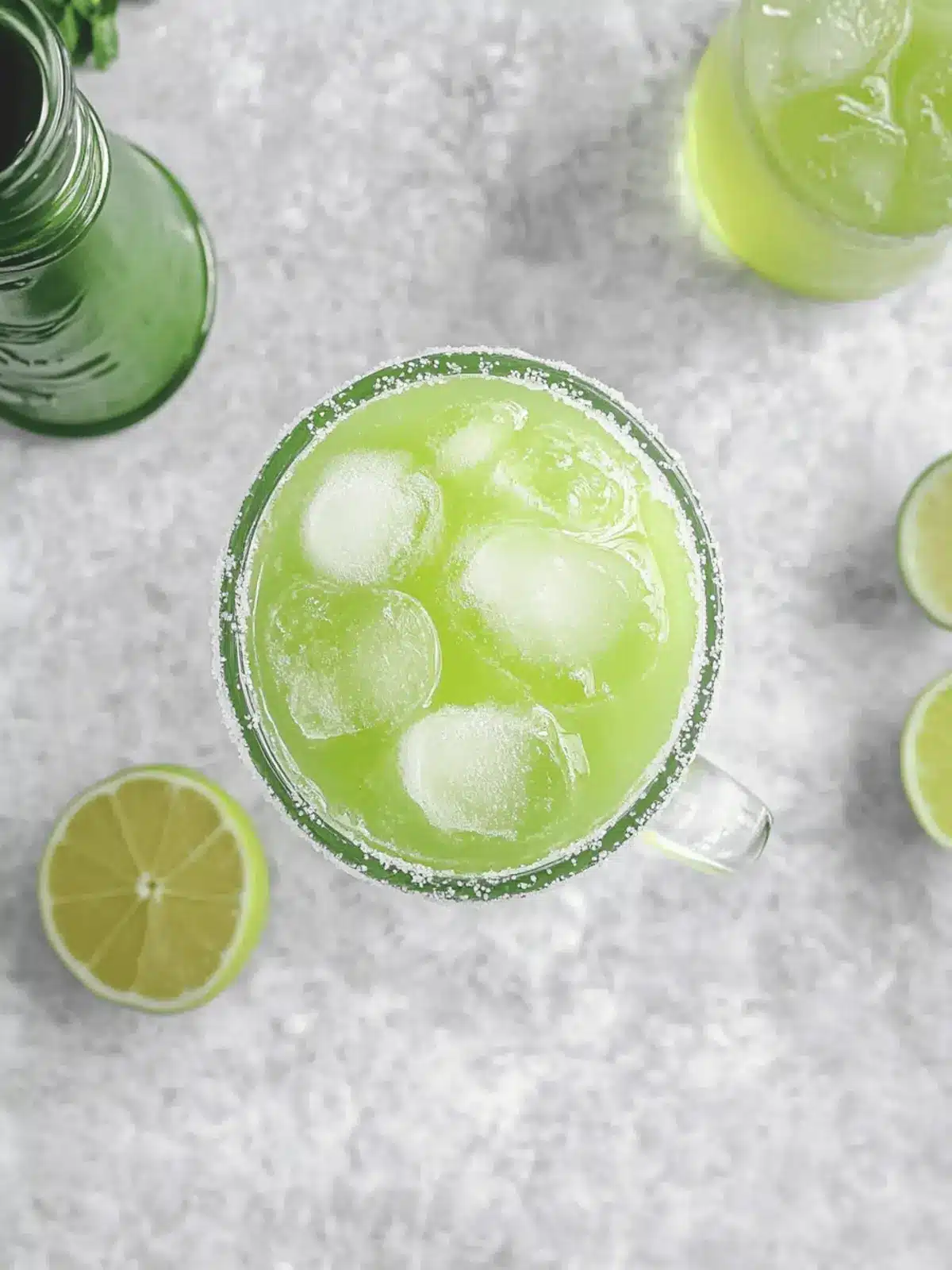 Healthy Sour Green Apple & Lime Soda
