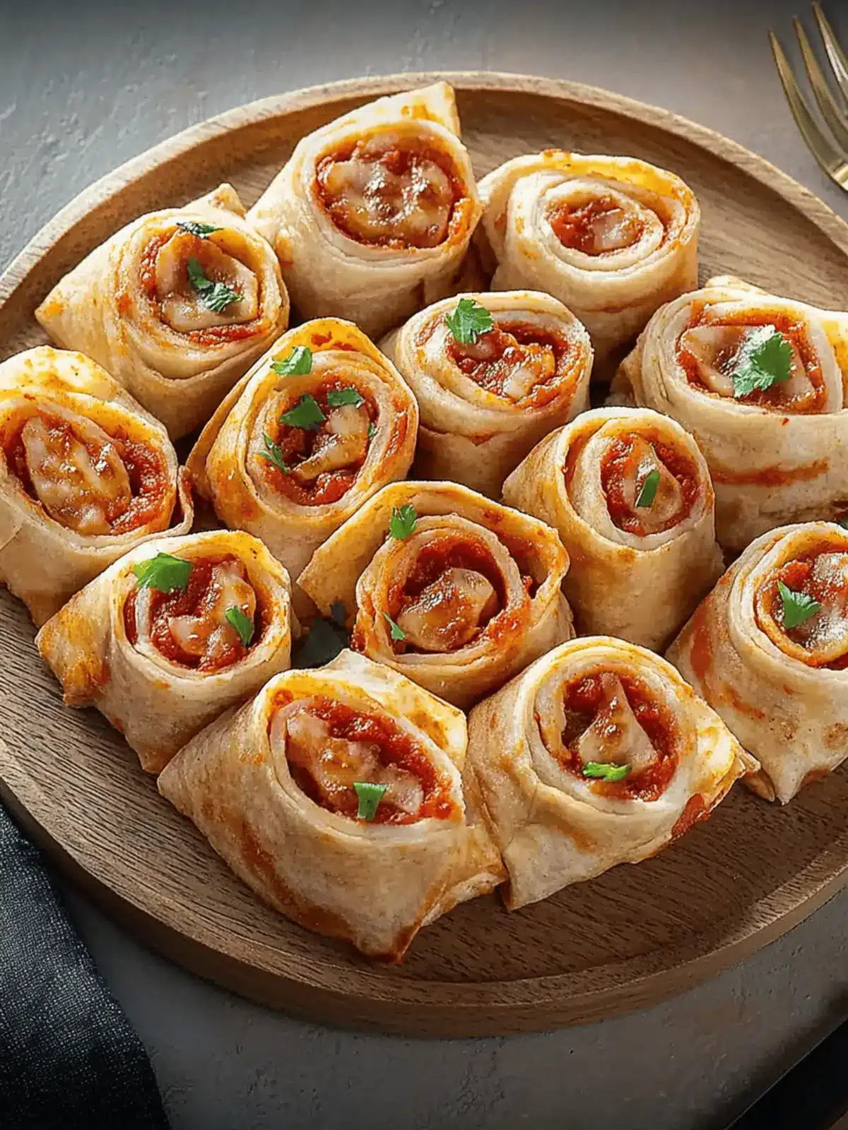 Tortilla Pizza Rolls